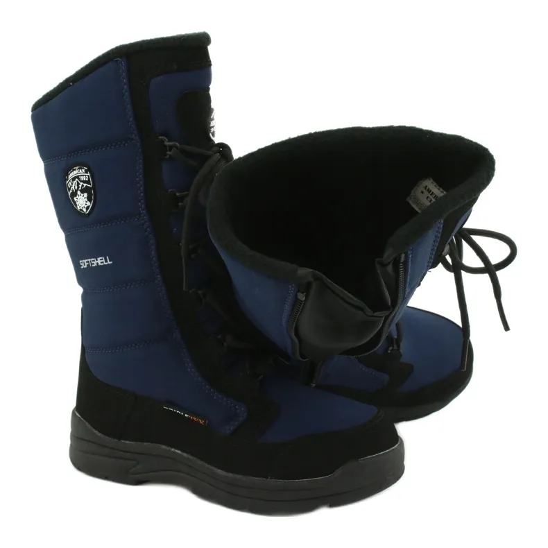 American Club Bottes softshell américaines avec membrane marine SN12/22 le noir bleu marin