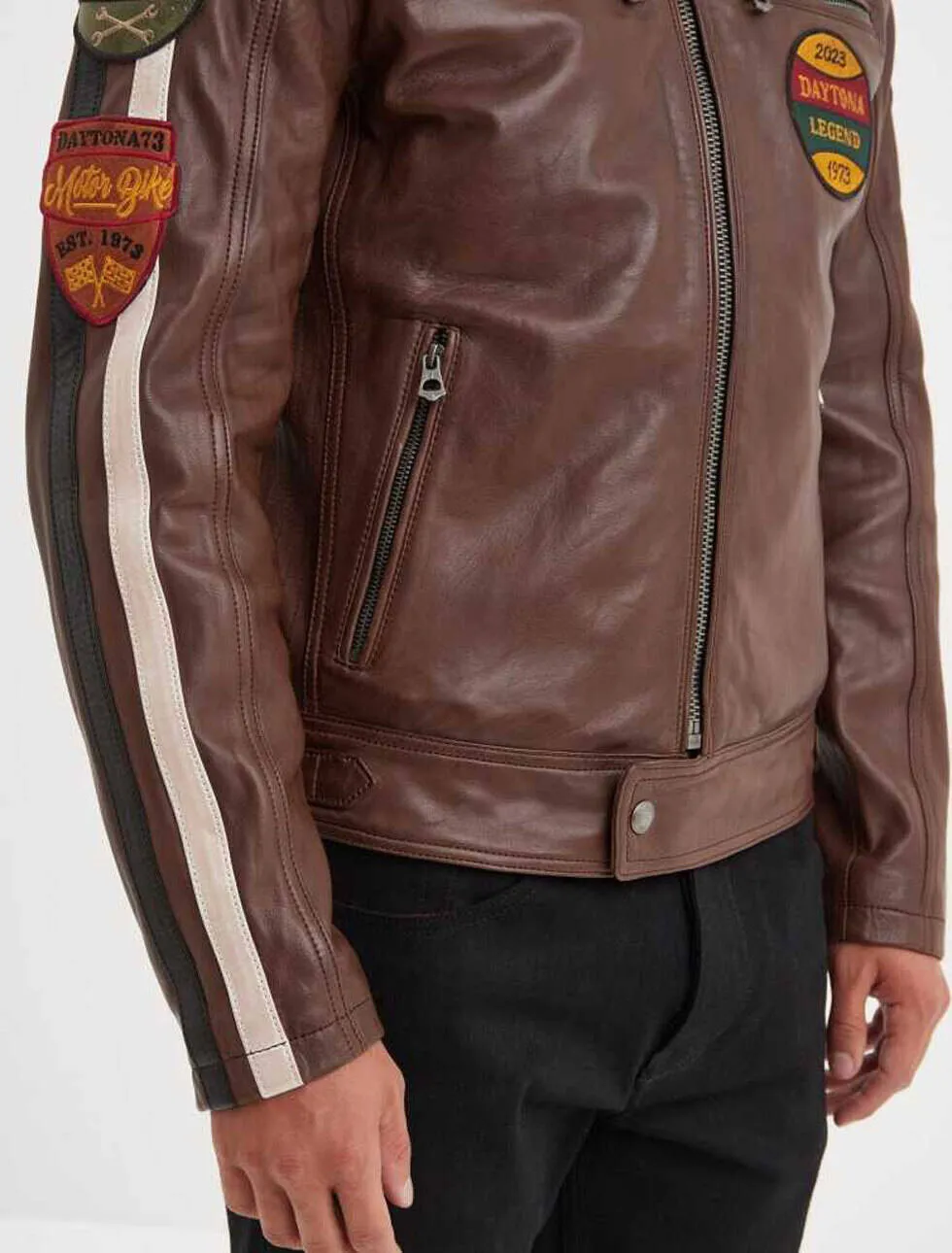 Blouson cuir homme bison daytona