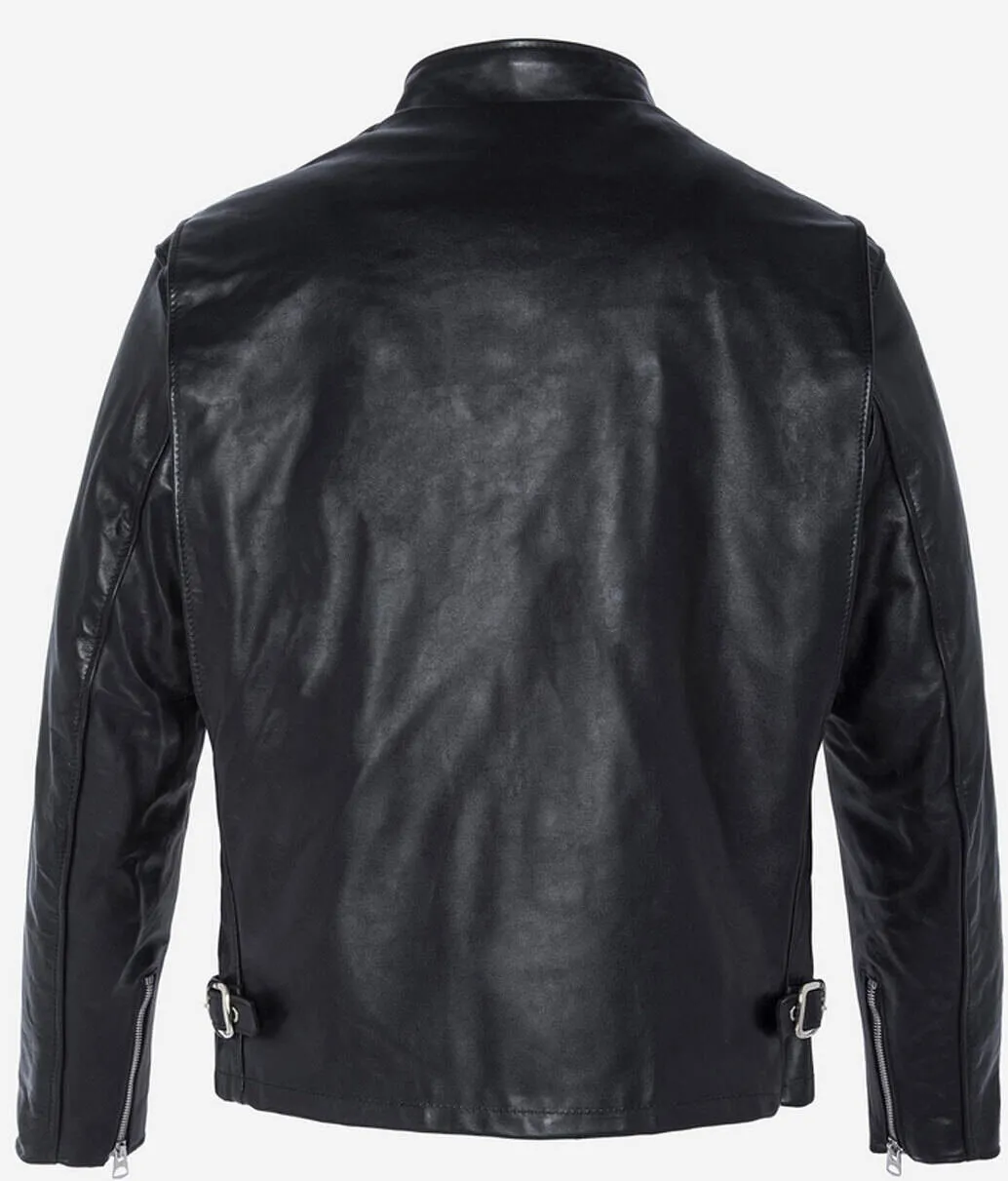 blouson cuir homme noir schott