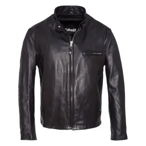 blouson cuir homme noir schott