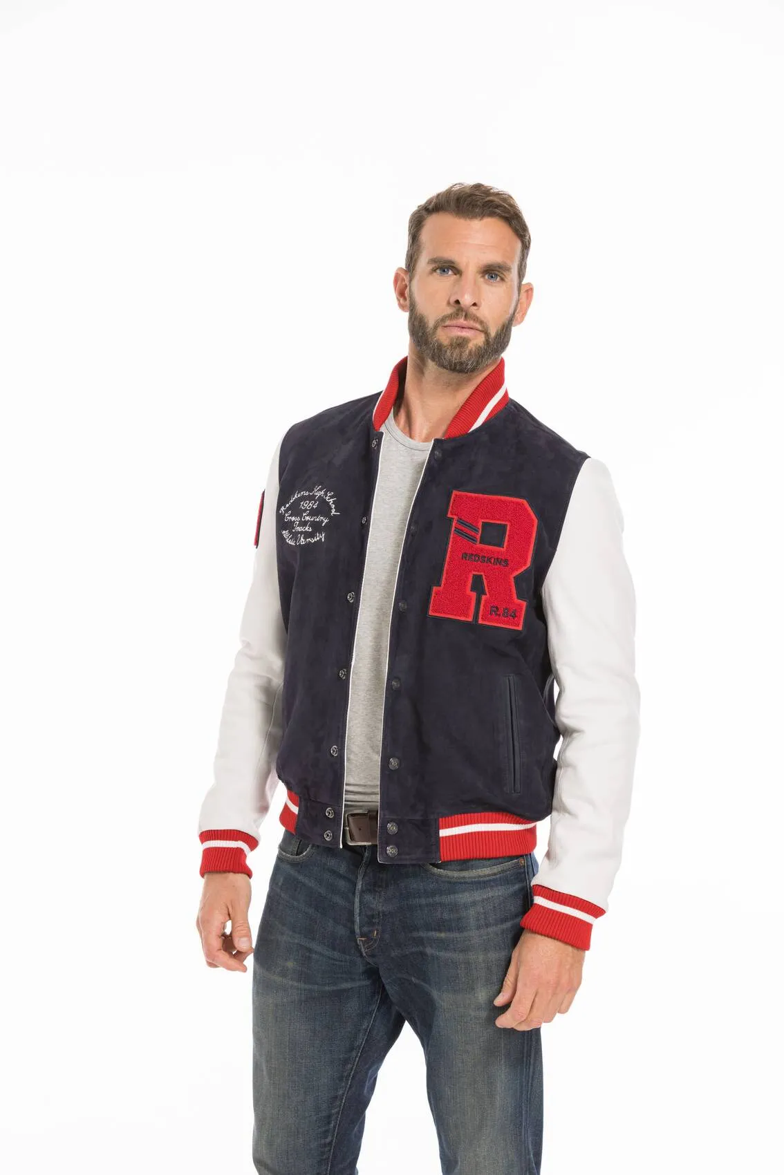 Blouson cuir homme teddy redskins