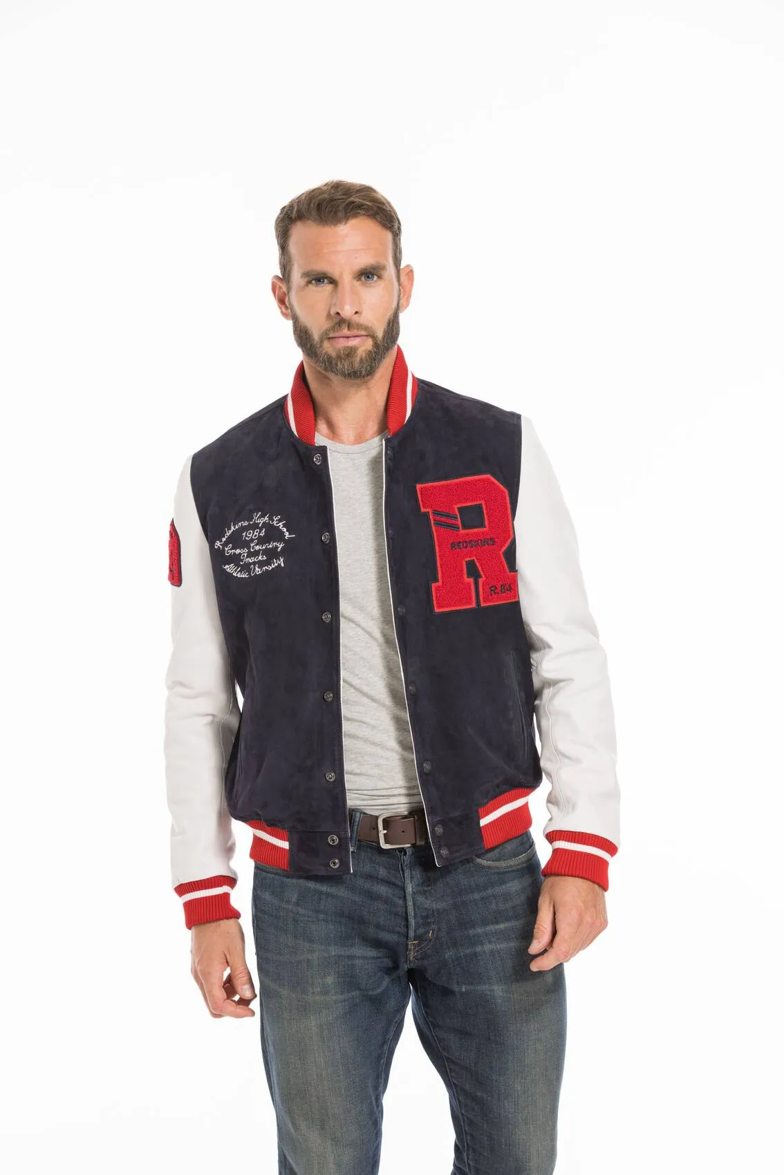 Blouson cuir homme teddy redskins