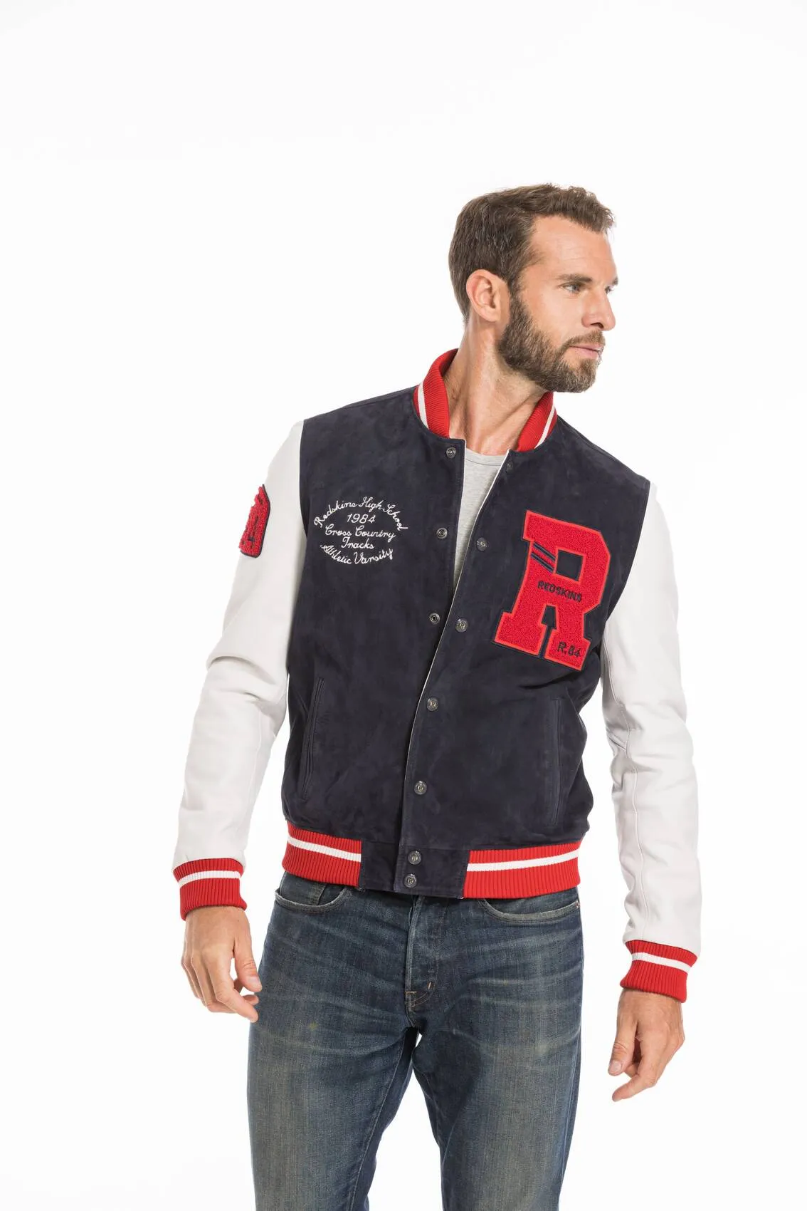 Blouson cuir homme teddy redskins