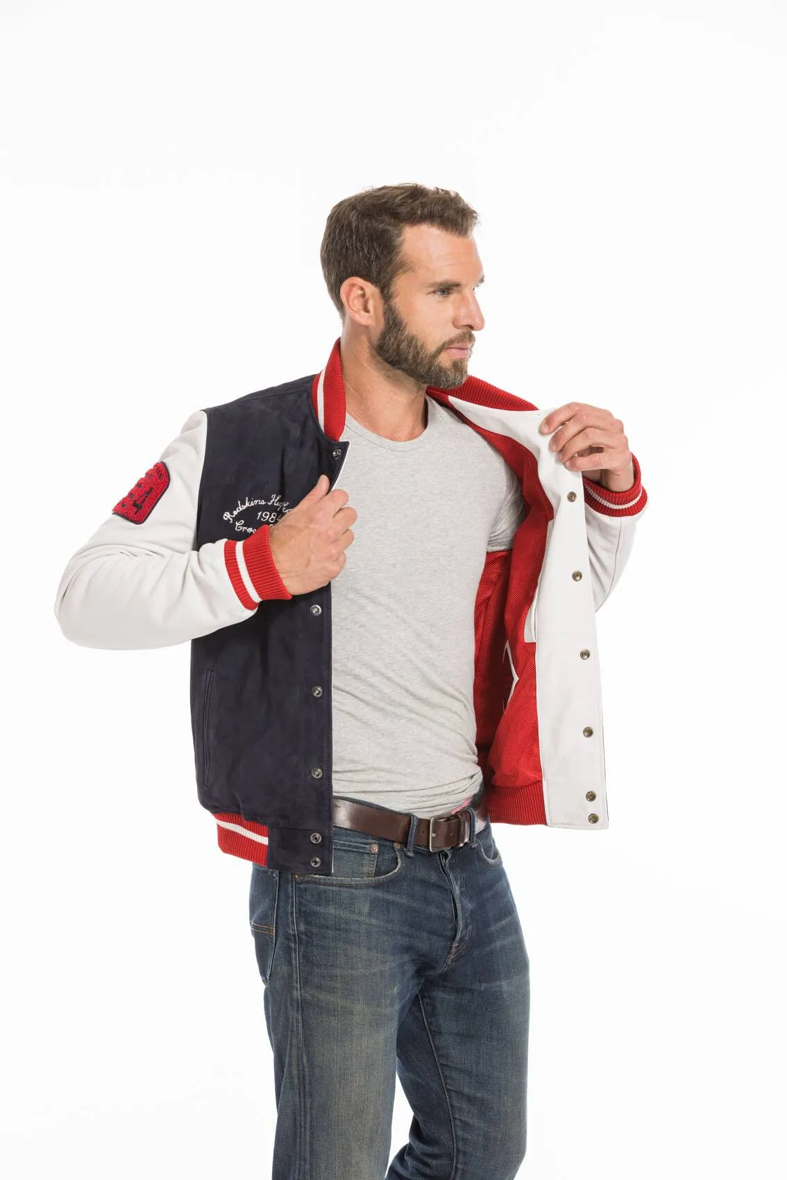 Blouson cuir homme teddy redskins