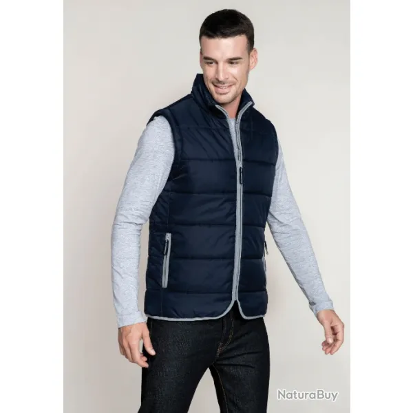 Bodywarmer Blue Navy matelassé-KARIBAN TAILLE S K611607