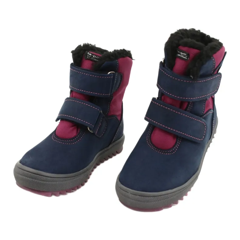 Bottes avec membrane TE-POR Mazurek 1351 M bleu marin rose