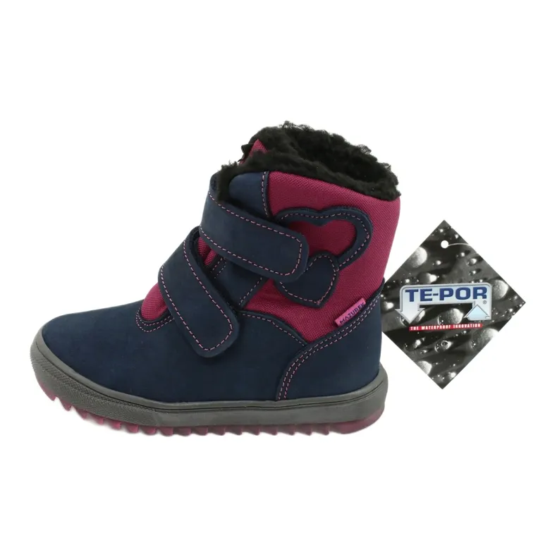 Bottes avec membrane TE-POR Mazurek 1351 M bleu marin rose