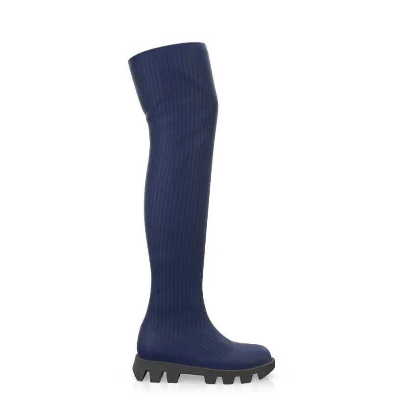 Bottes en tricot pour femmes au-dessus du genou 41352 | Girotti