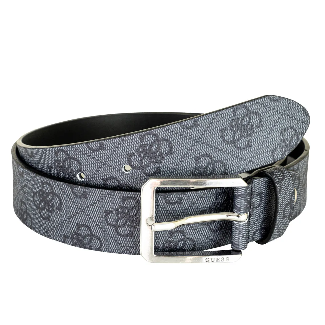 Ceinture ajustable - Guess Maroquinerie noir avec imprimé all over en cuir  | 3 Suisses