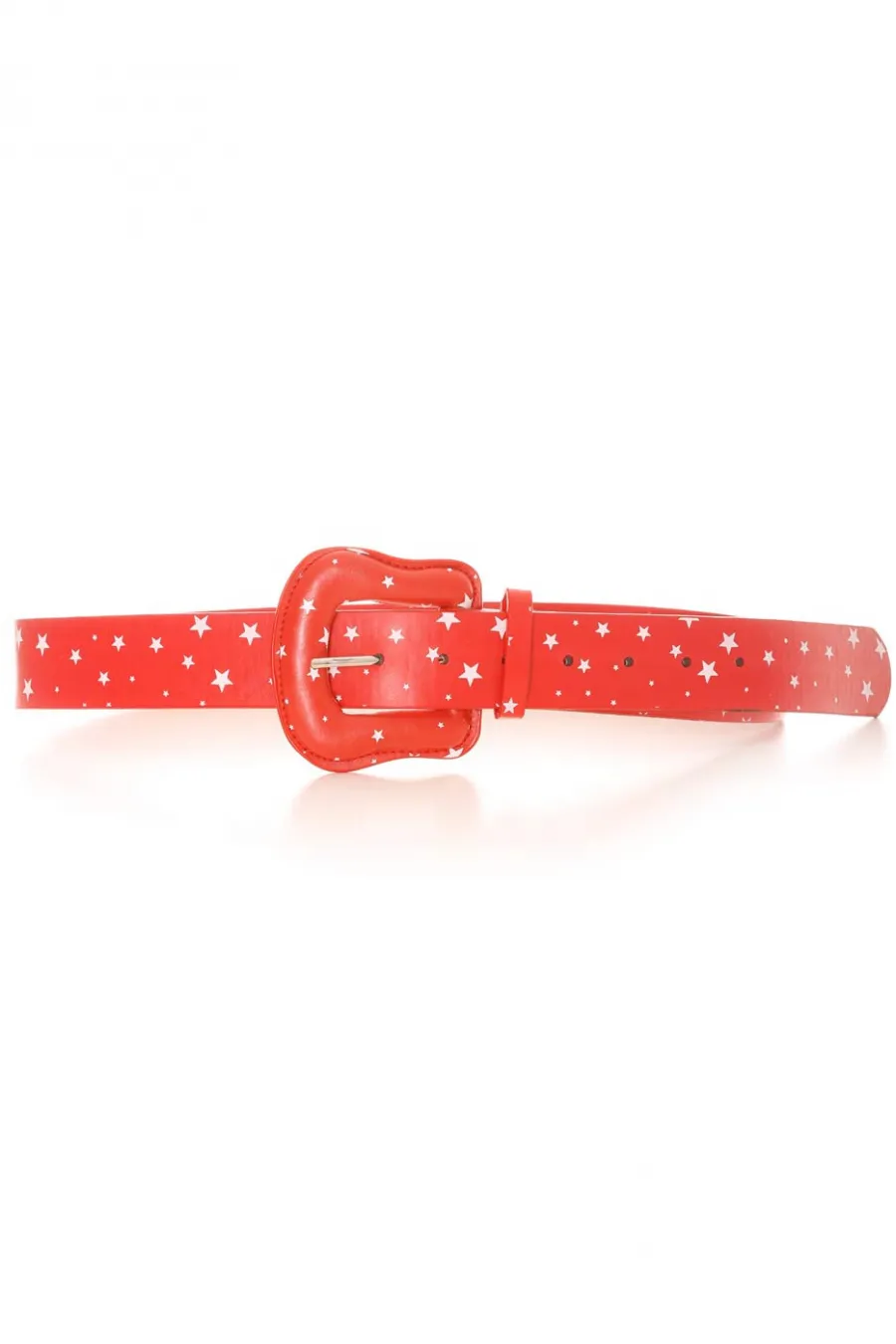 Ceinture Rouge avec en motif des étoiles blanches. Accessoire BG-P009