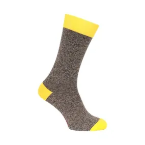 Chaussette chinée marron foncé - Labonal : vente chaussettes pour h...