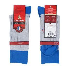 Chaussettes Ajourées talon pointe gris clair - Labonal : vente chau...