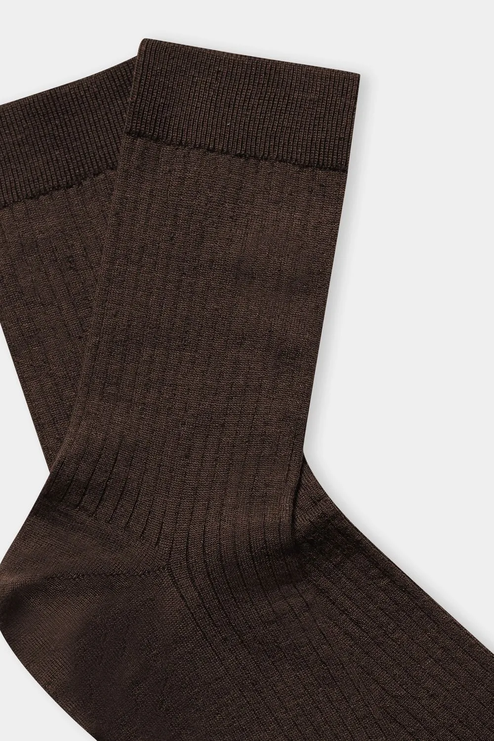 Chaussettes en laine mérinos | marron "merino socks brown" homme