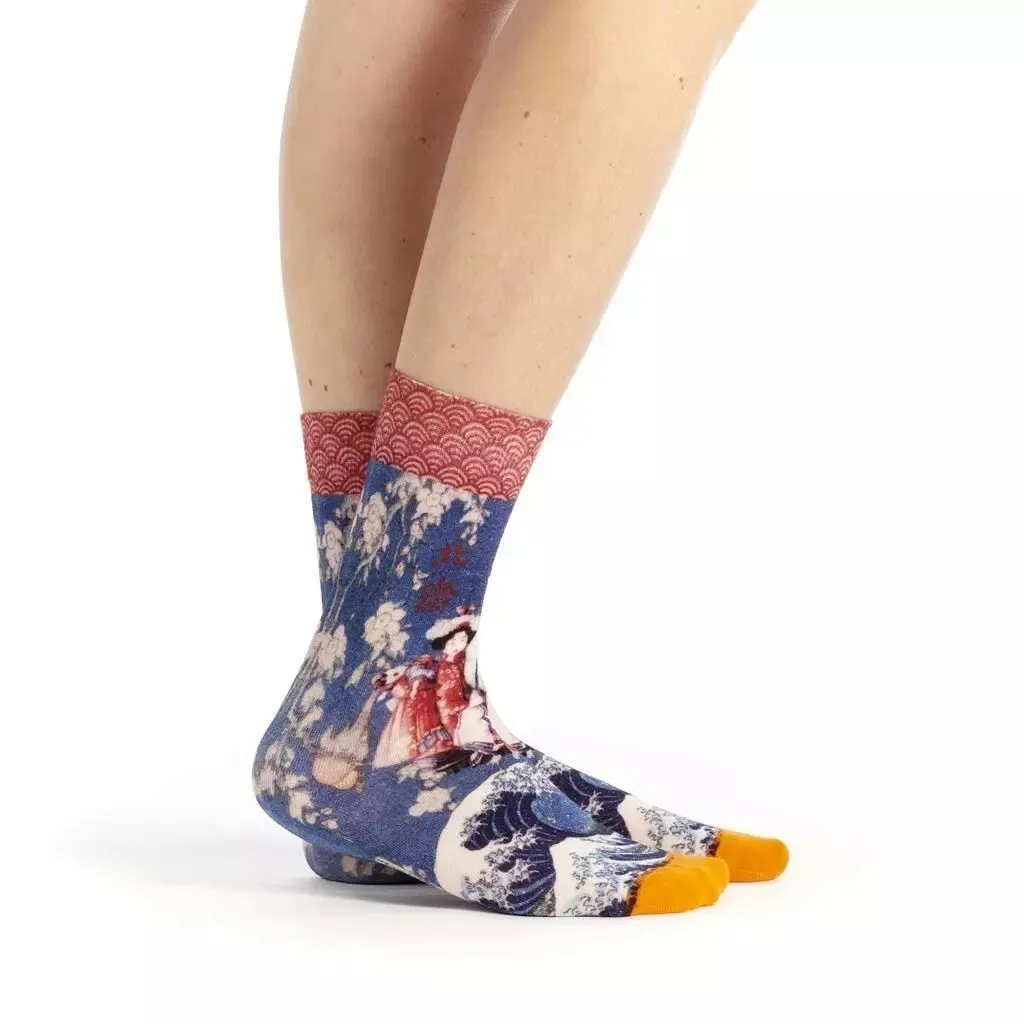 Chaussettes femme Hokusai  en bambou Dub et Drino