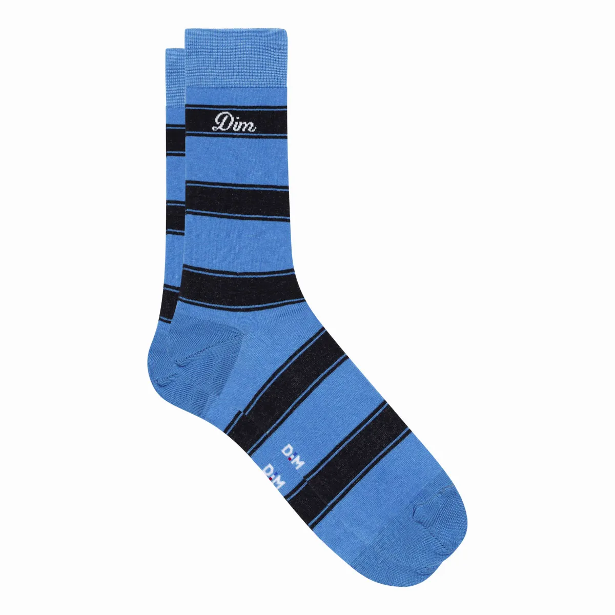 Chaussettes homme en coton Bleu Ciel à rayures Monsieur Dim