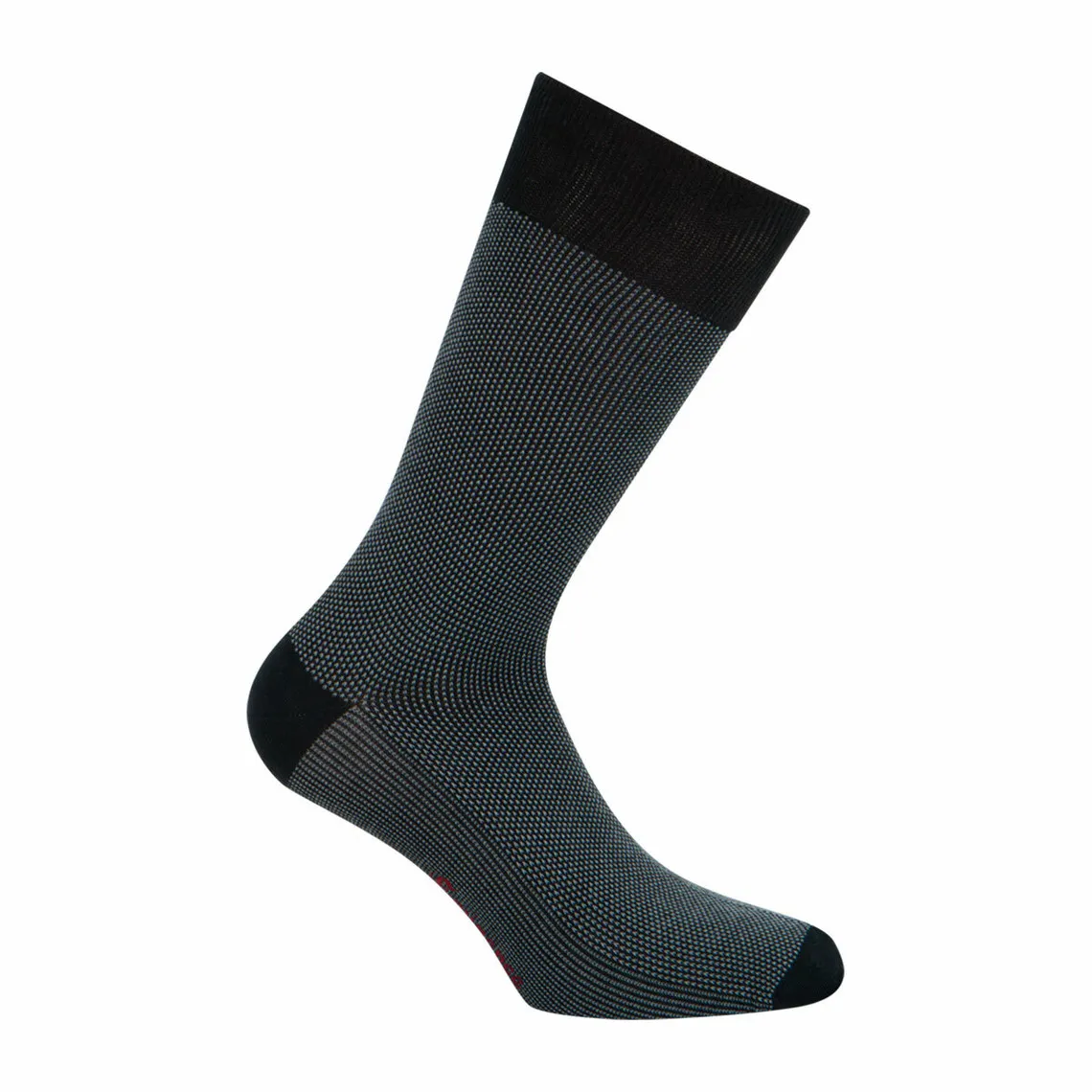 Chaussettes mi-hautes Fil d'Ecosse homme Fait en France Noir Eminence - Chaussettes Homme sur MenCorner