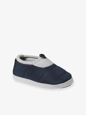 Chaussons réglables enfant textile matelassé bleu - Vertbaudet