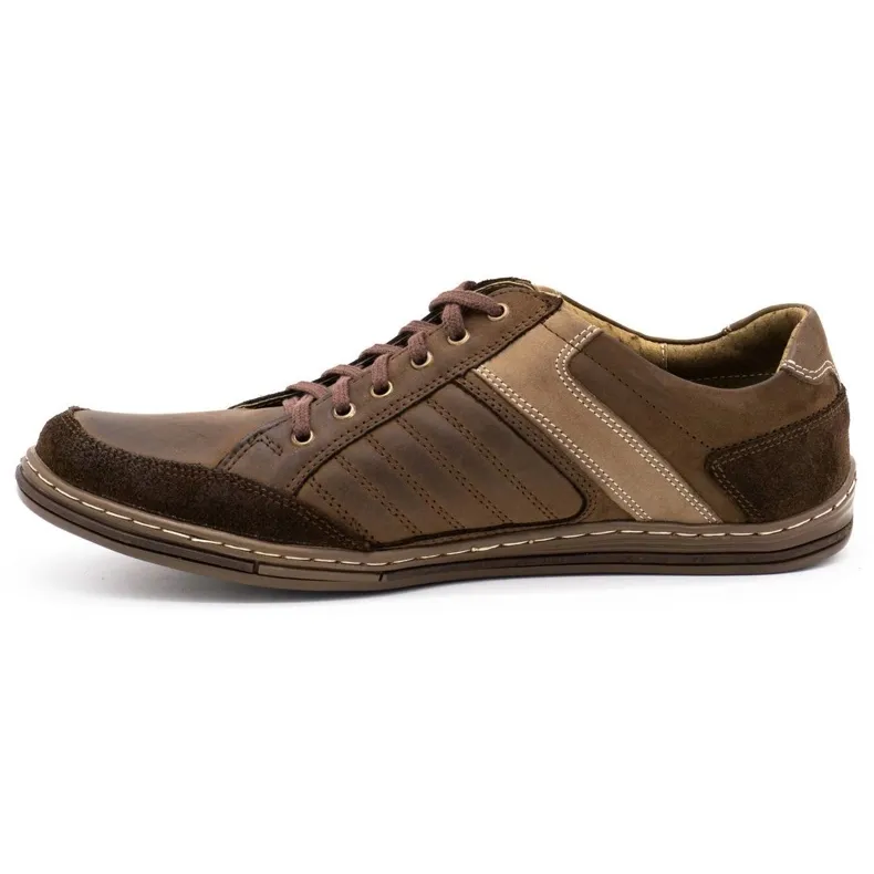 Chaussures homme cuir Olivier 236GT marron brun