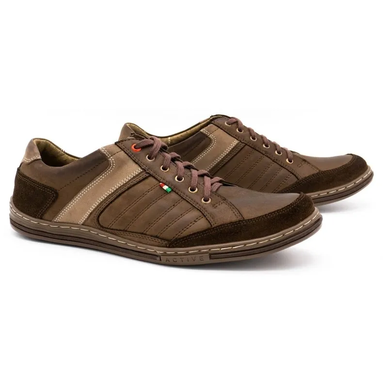 Chaussures homme cuir Olivier 236GT marron brun