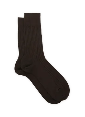 FALKE  Chaussettes en laine  - Marron