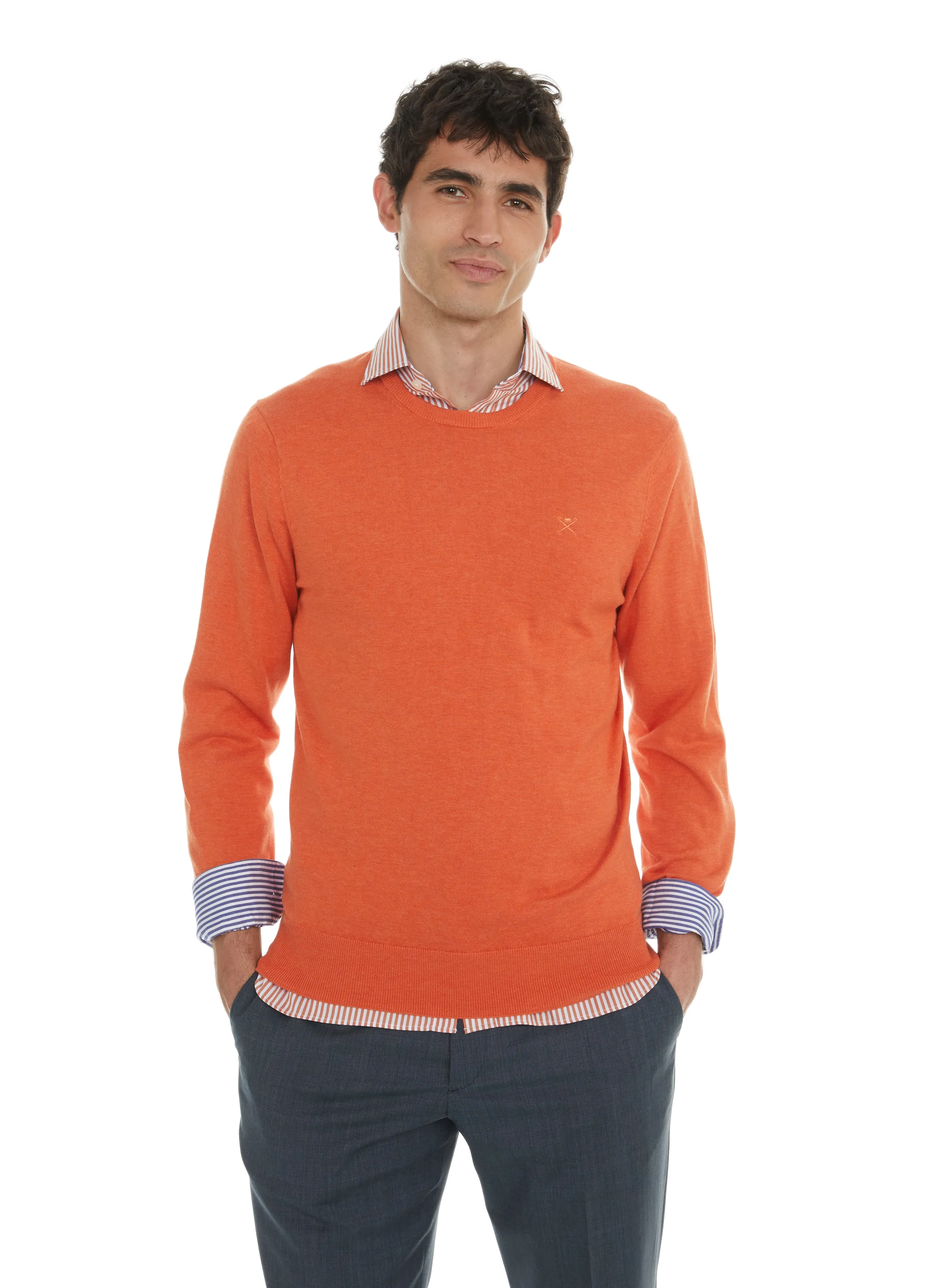 HACKETT  Pull en coton  - Orange