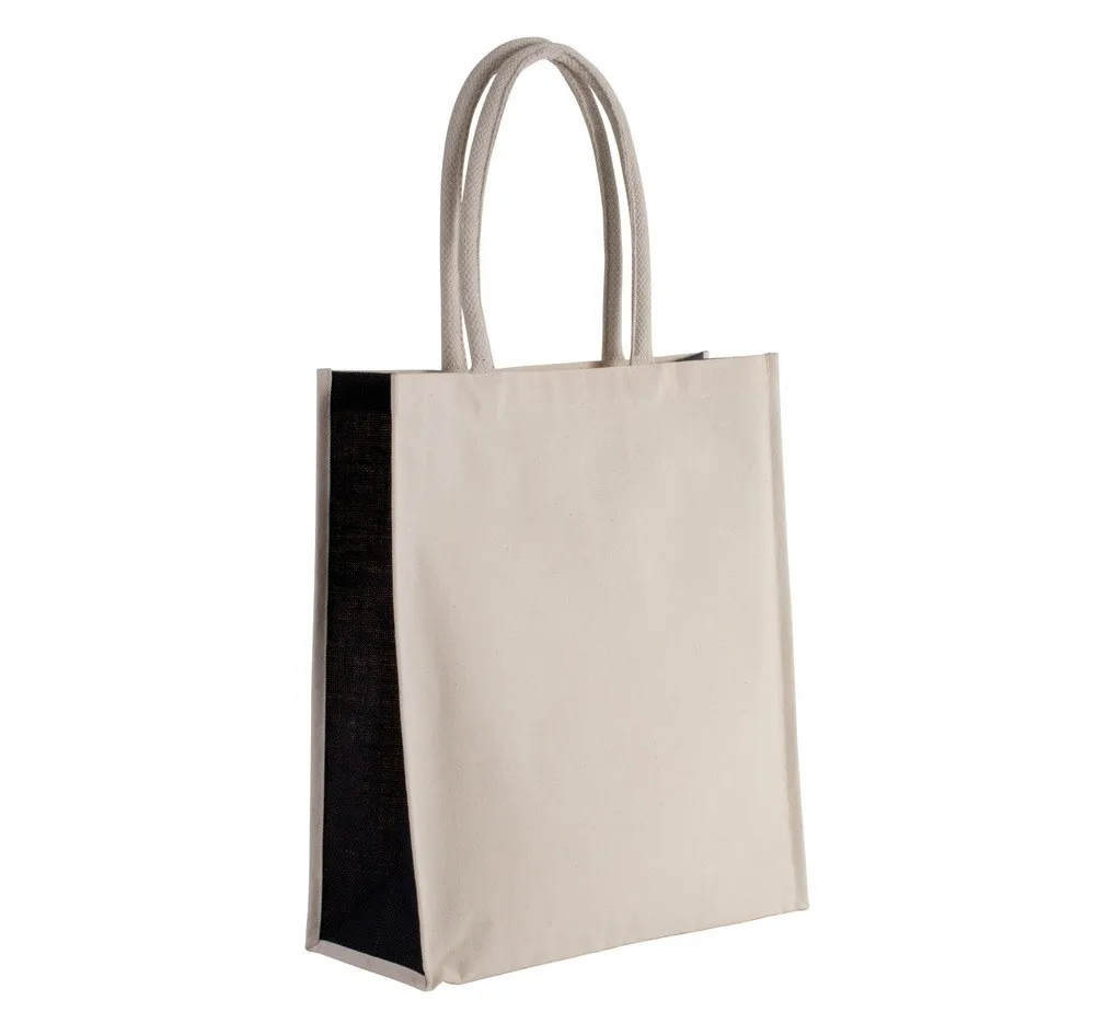 Kimood KI0253 - Sac cabas en coton / jute - 23 L