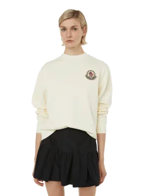 MONCLER  Pull en coton - Blanc