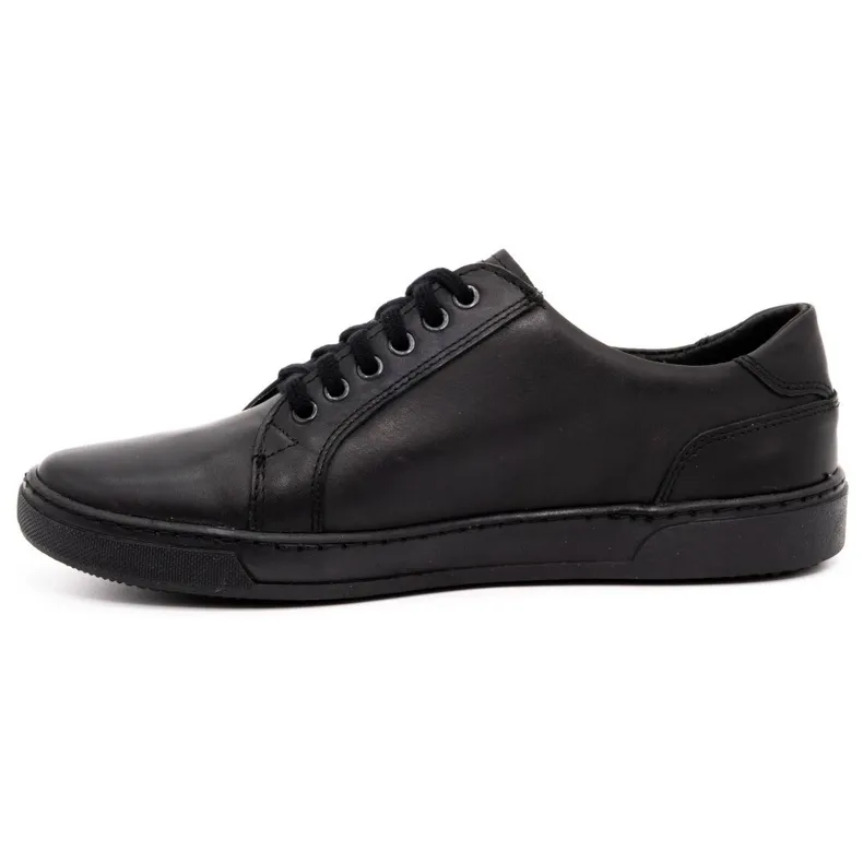 Olivier Chaussures cuir homme 932MP noir le noir