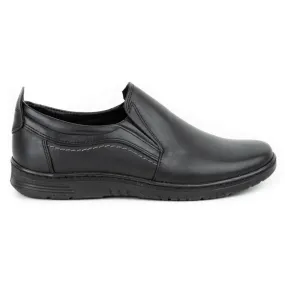 Olivier Chaussures homme en cuir 727MP noir le noir