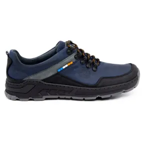 Olivier Chaussures trekking cuir homme 292GT bleu marine