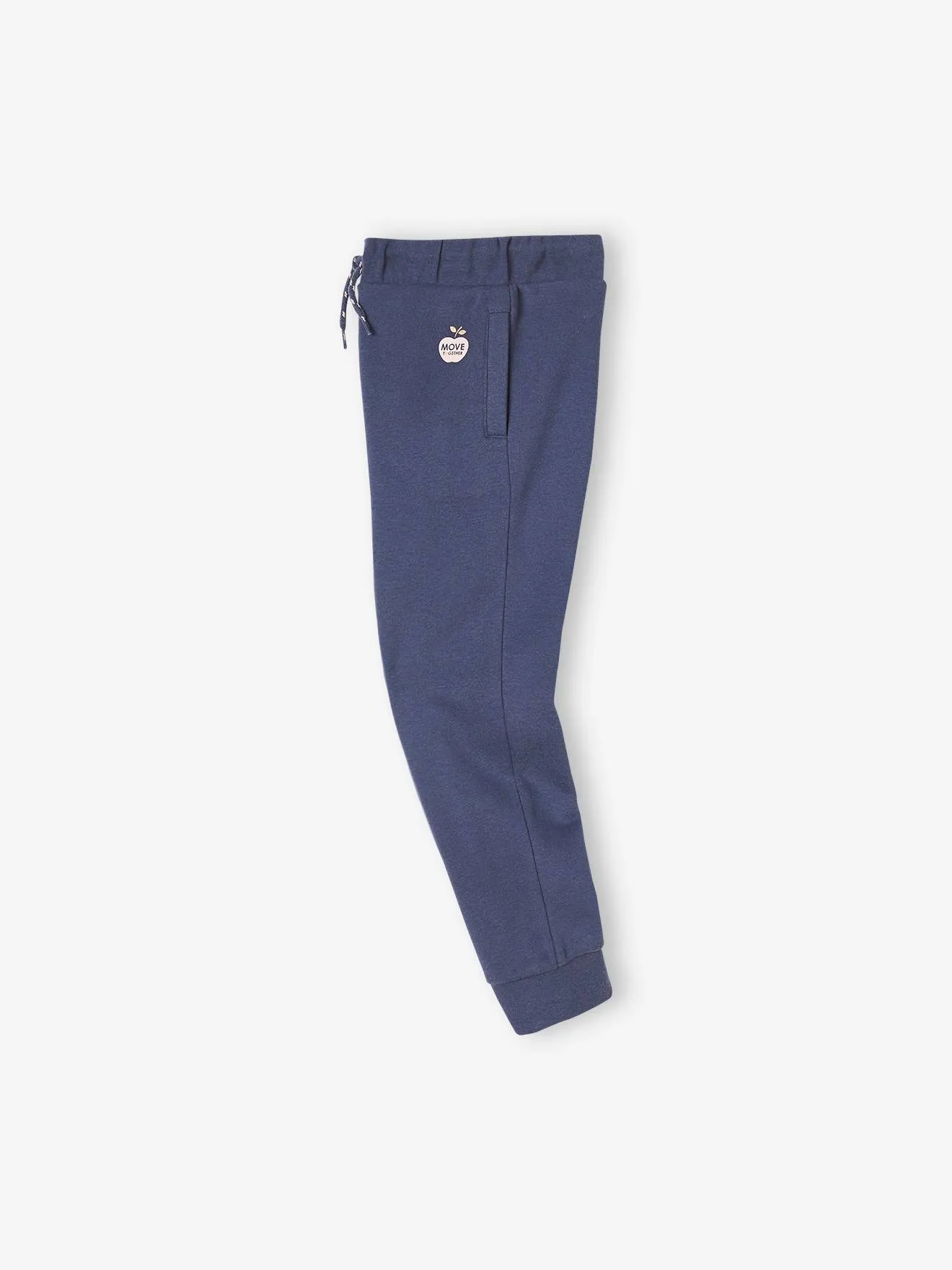 Pantalon jogging Basics fille bleu ardoise - Vertbaudet