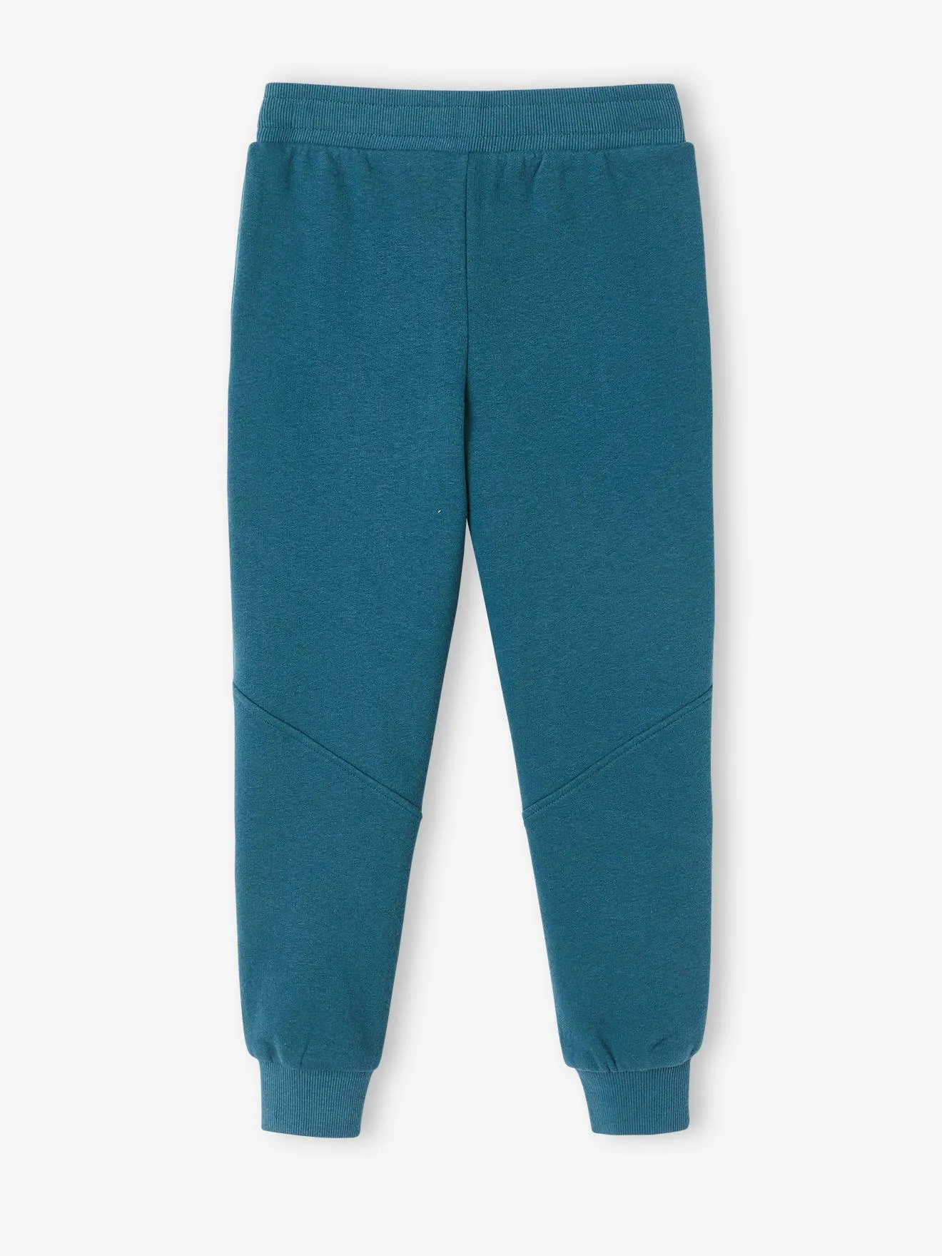 Pantalon jogging "Athletic" garçon en molleton bleu canard - Vertbaudet