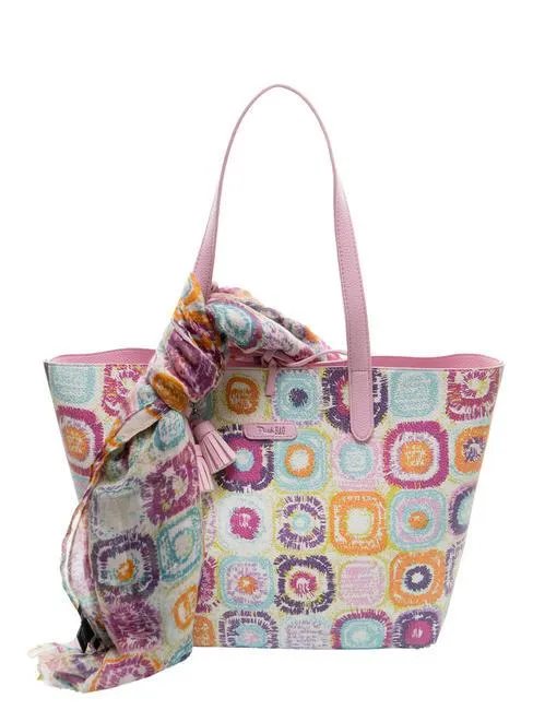 Pash Bag Yarny Sac Cabas Imprimé Avec Écharpe Multicolore - Achetez À Prix Outlet!