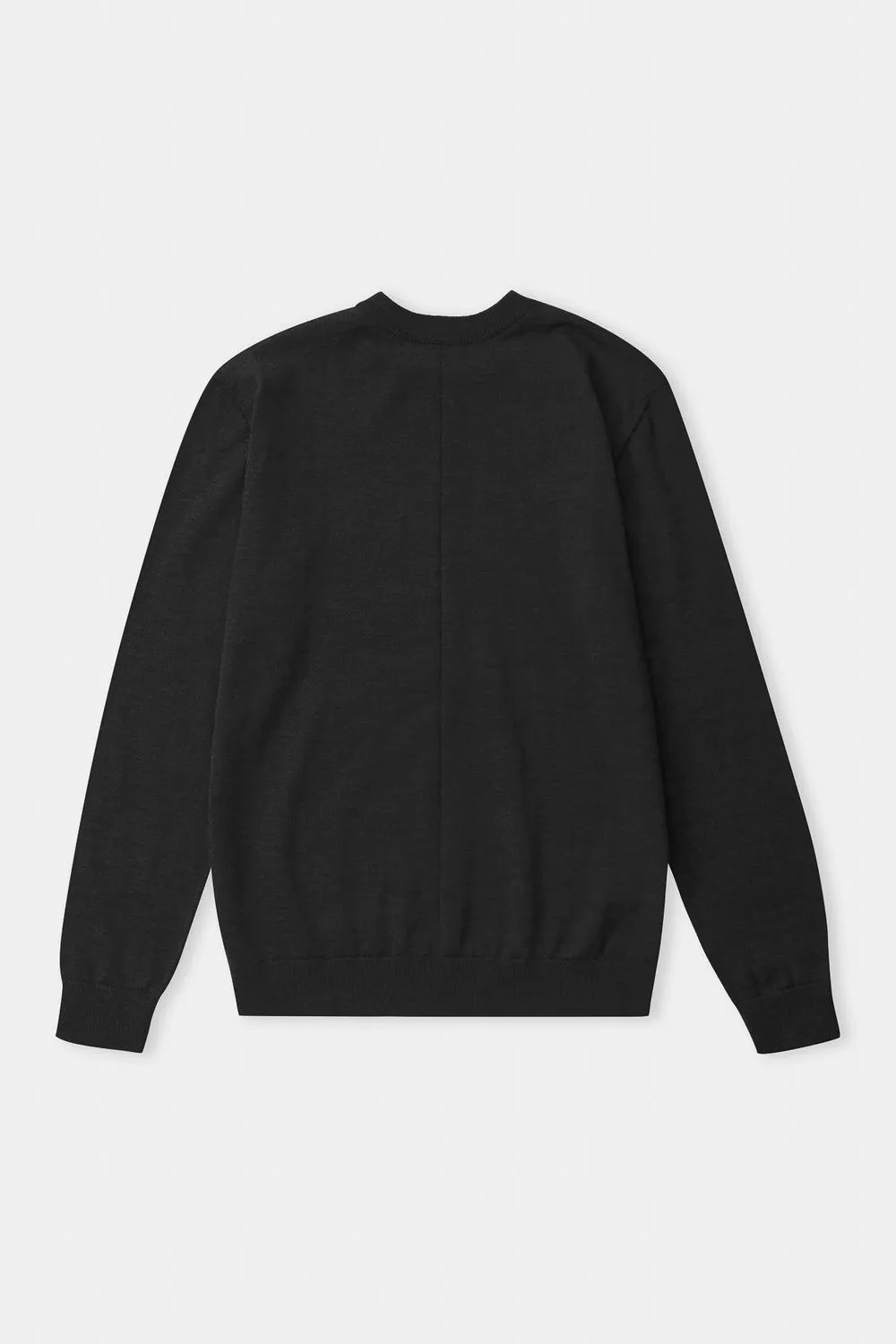 Pull en coton bio | noir "milo jumper - eco black" homme - About Companions