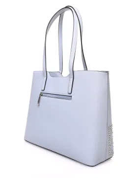 Sac cabas clouté bleu clair