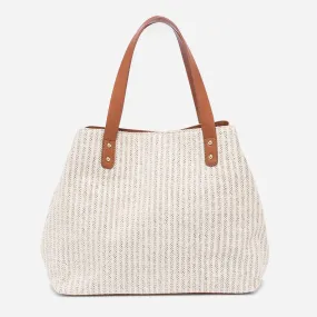 Sac cabas paille beige effet tressé - Sac cabas / Grand volume Maroquinerie | ERAM