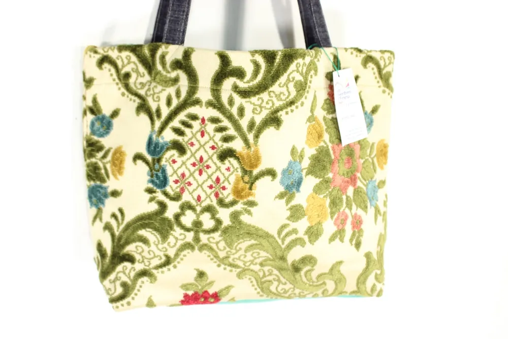 Sac Cabas à Motifs Fleurie Crétion LES INVENTIVES D'EMMA 