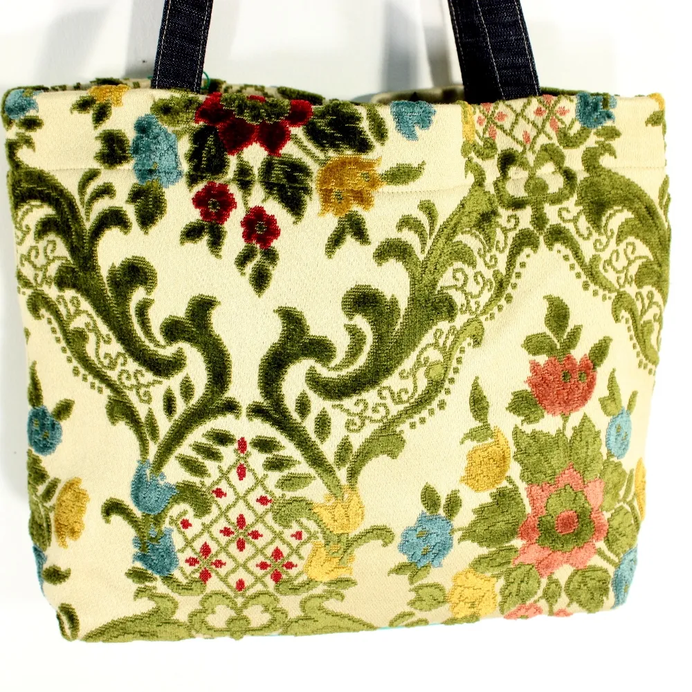 Sac Cabas à Motifs Fleurie Crétion LES INVENTIVES D'EMMA 