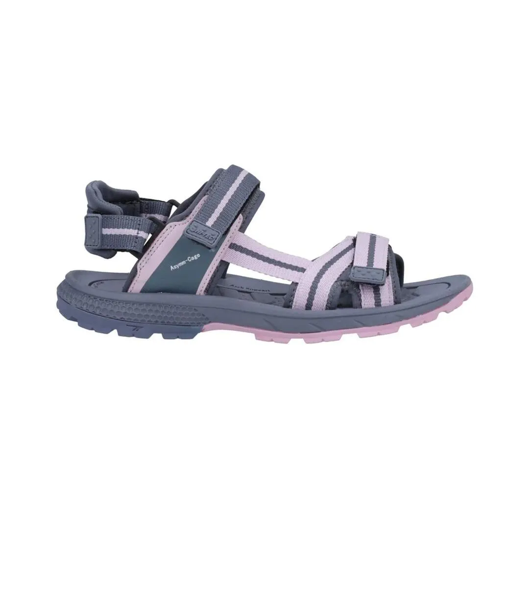 Sandales sierra femme gris bleu foncé / lilas / neige Hi-Tec