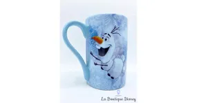 Tasse Olaf La reine des neiges Disney Store mug bleu bonhomme de neige