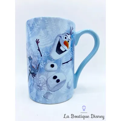 Tasse Olaf La reine des neiges Disney Store mug bleu bonhomme de neige