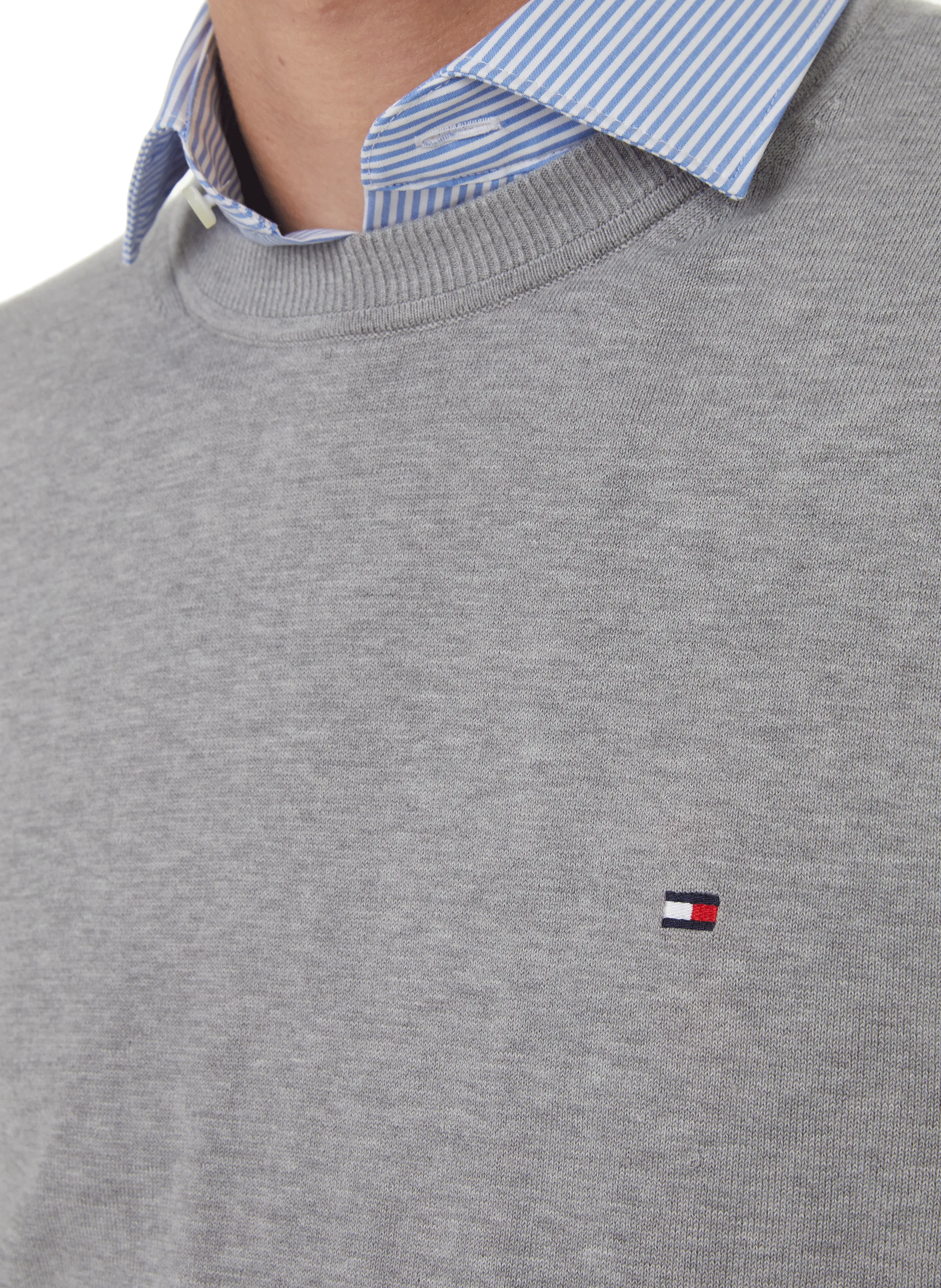 TOMMY HILFIGER  Pull en coton - Gris