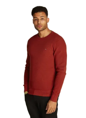 TOMMY HILFIGER  Pull en coton  - Rouge